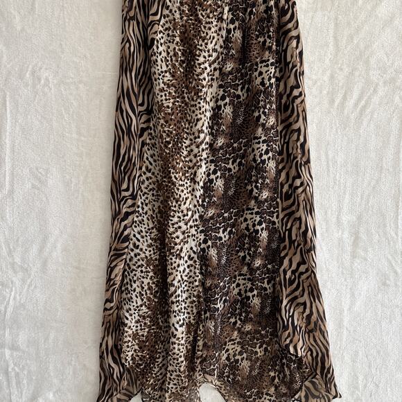 Chico's Animal Print Midi Skirt - Brown and Black - Picture 7 of 7